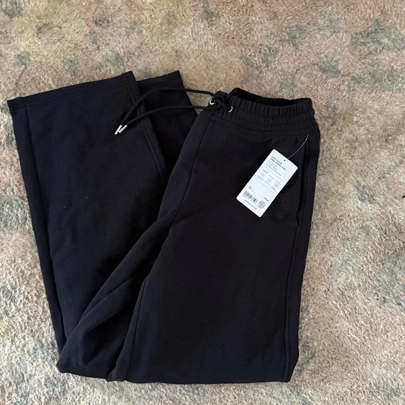 Nwt athleta Simone biles forever fleece mid rise barrel pant small tall black - Picture 10 of 12